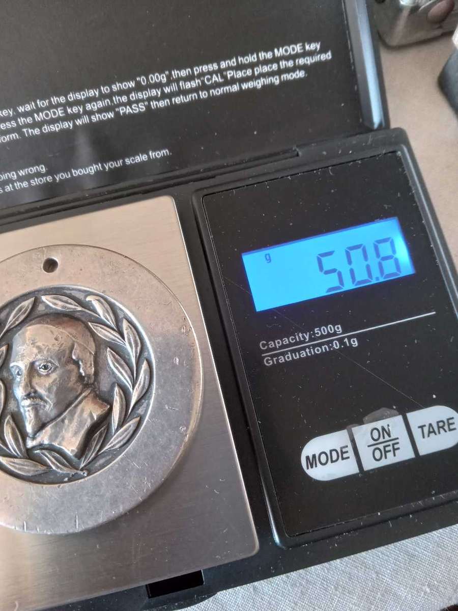 Sterling Silver William Harvey Medallion