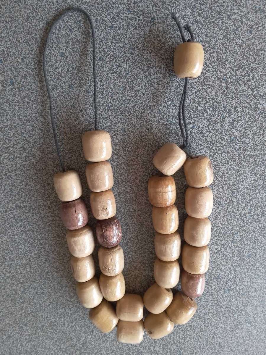 Vintage Olive Wood Barrel Bead Prayer Beads