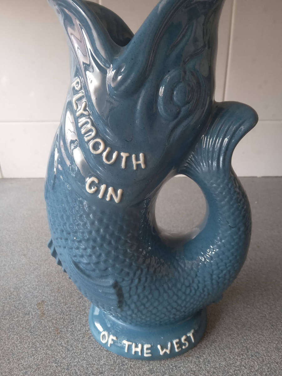 Vintage Plymouth Gin Glug Glug Jug