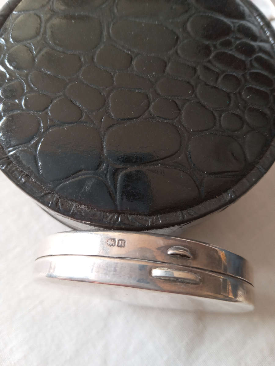 Antique Hallmarked Silver Powder Compact