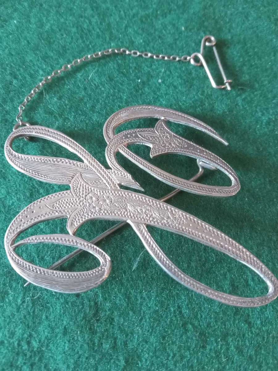 Vintage Sterling Silver Brooch
