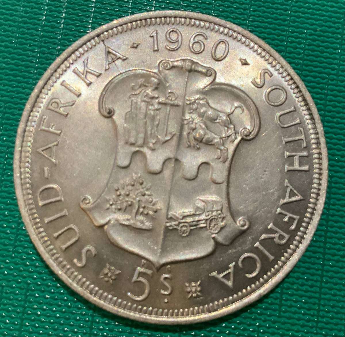1960 South Africa 5 Shilling Coin