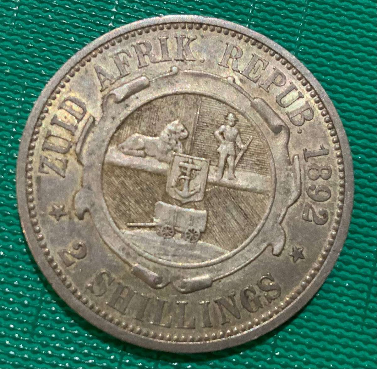 ZAR 1892 2 Shilling