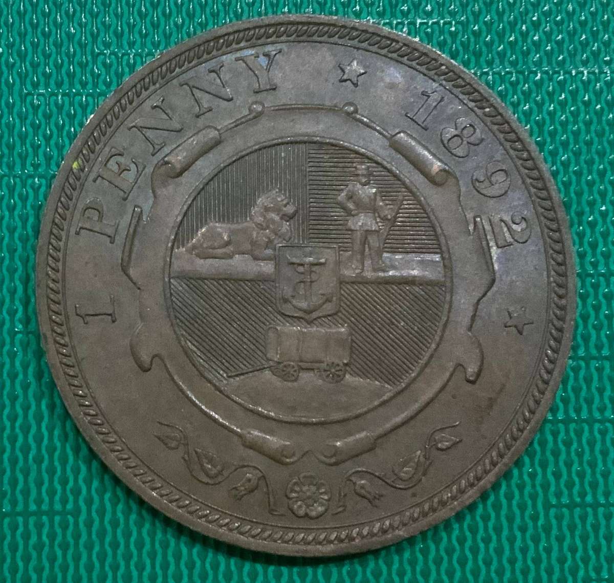 1892 ZAR 1 Penny