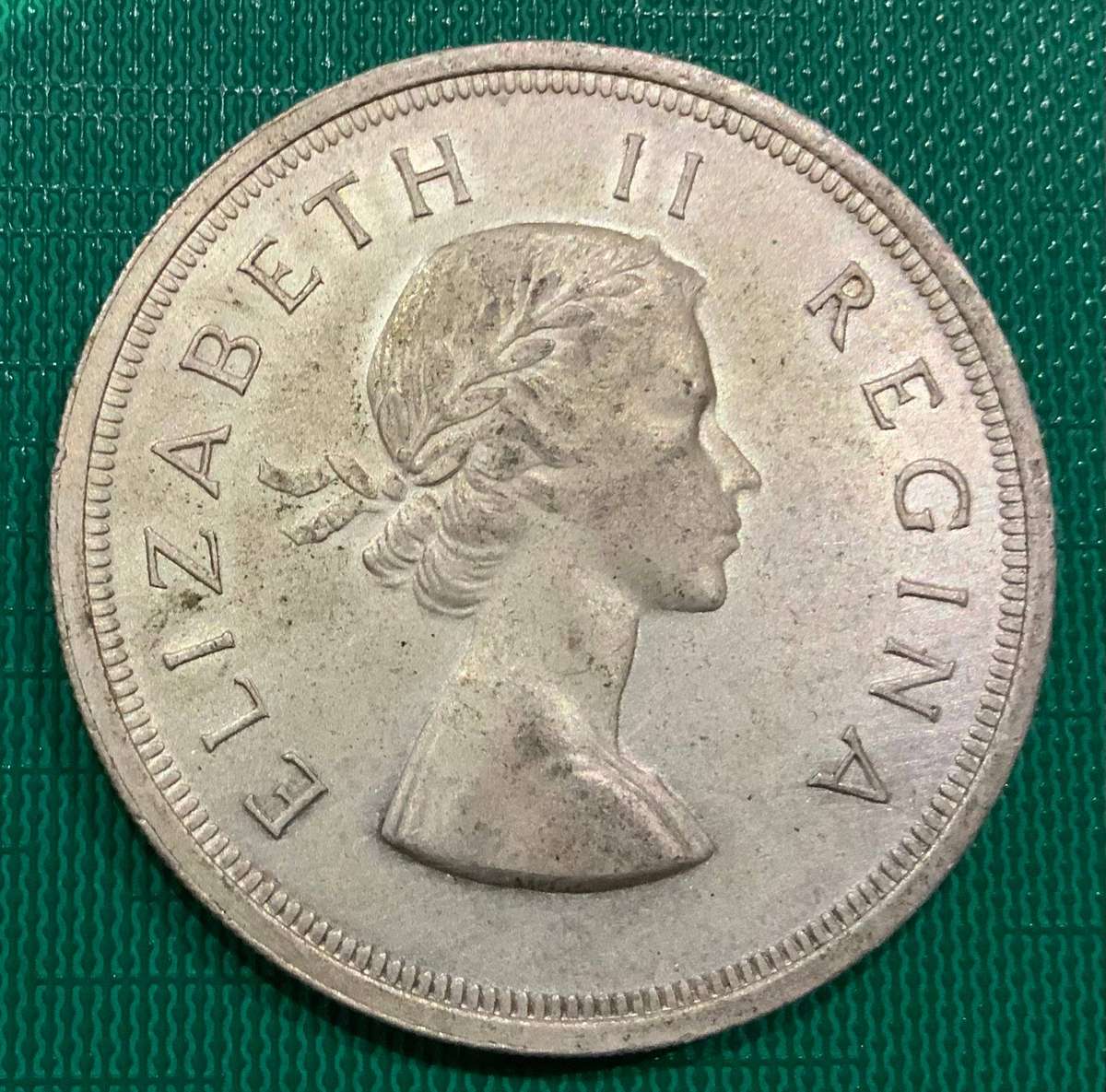 1957 South Africa 5 Shilling Coin