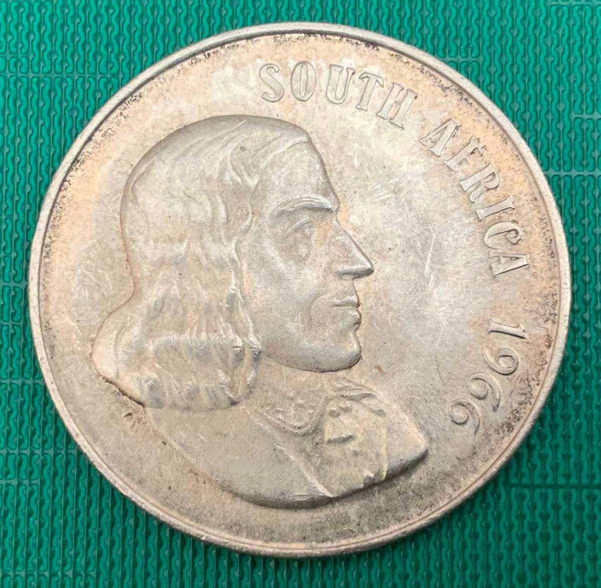 1966 E South Africa One Rand Coin