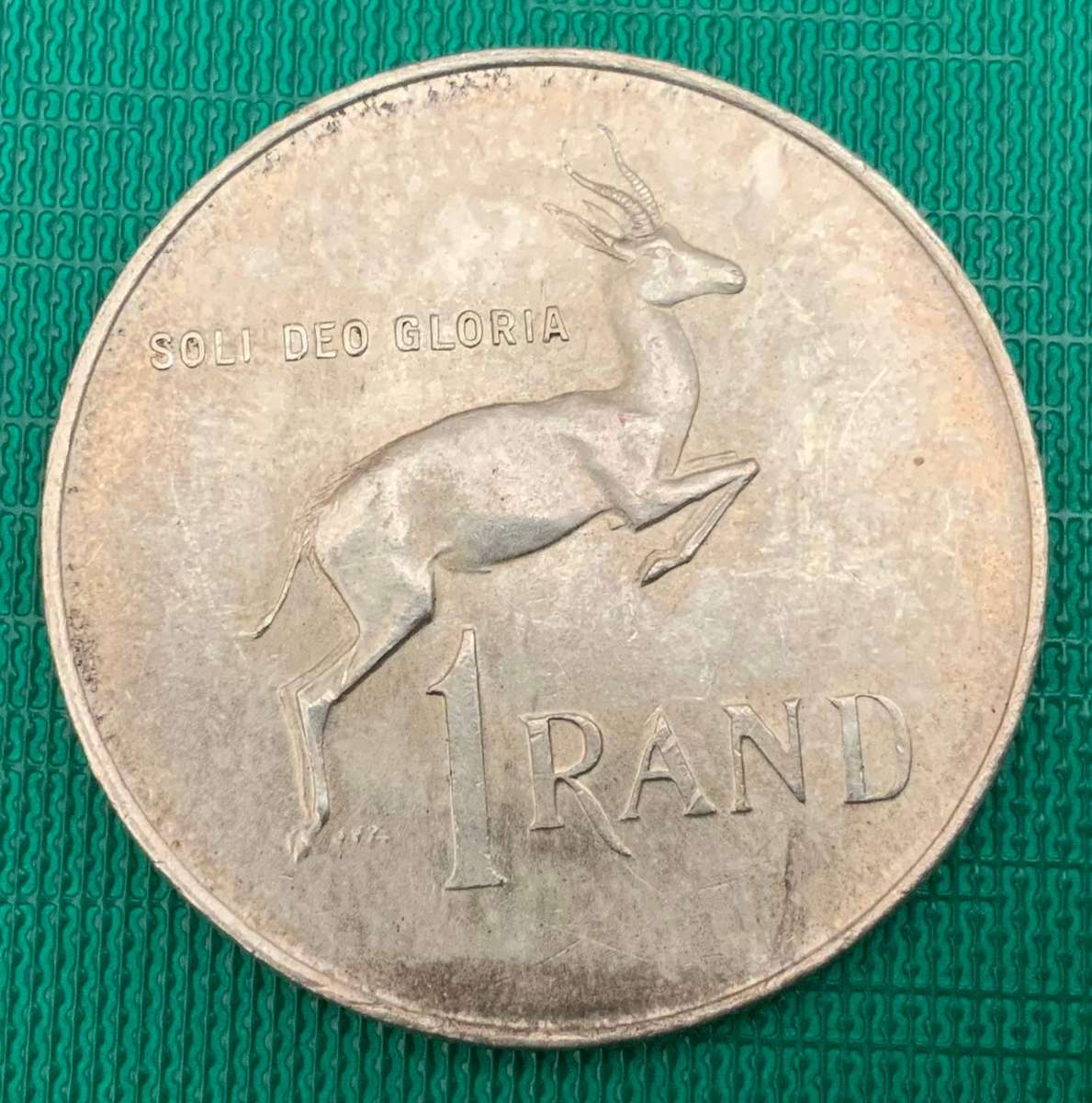 1966 E South Africa One Rand Coin