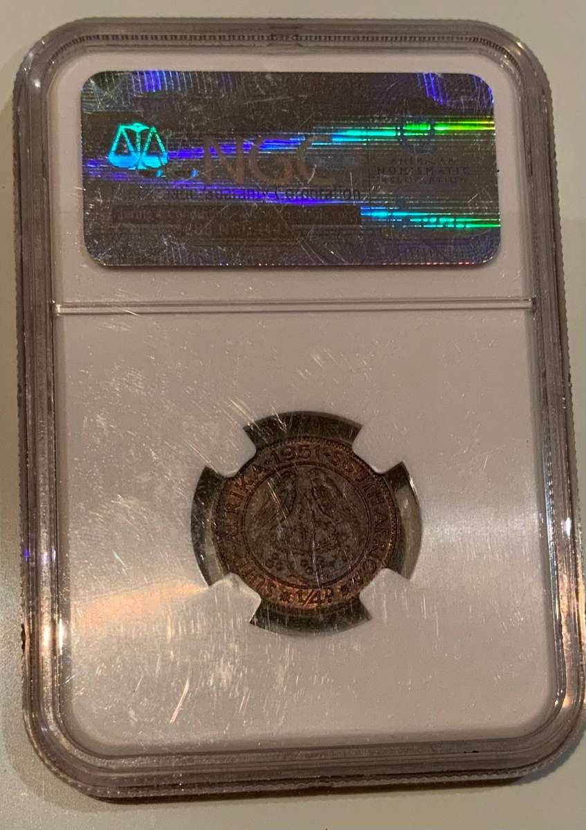 1951 South Africa 1/4P Coin