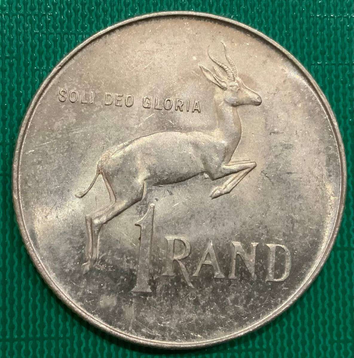 1966 E South Africa One Rand Coin