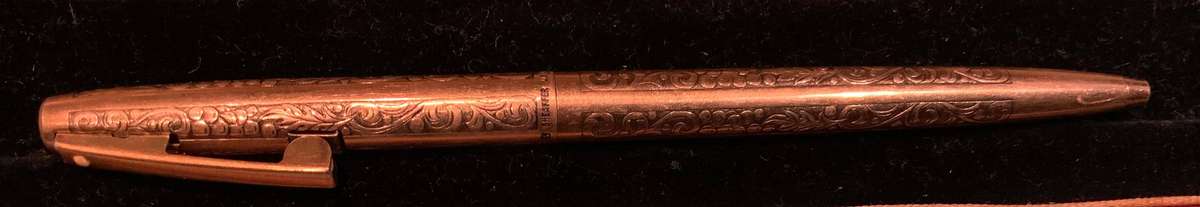 Sheaffer Imperial 12K Gold Filled Designed Engraved Ballpoint Pen Clip-Control