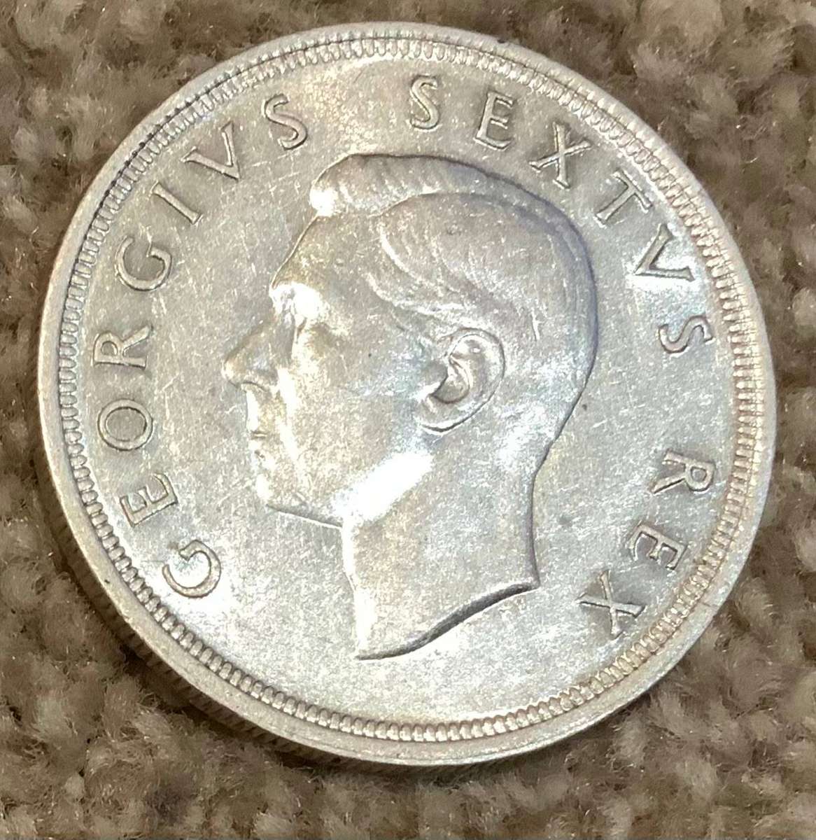 1950 South Africa 5 Shilling Coin