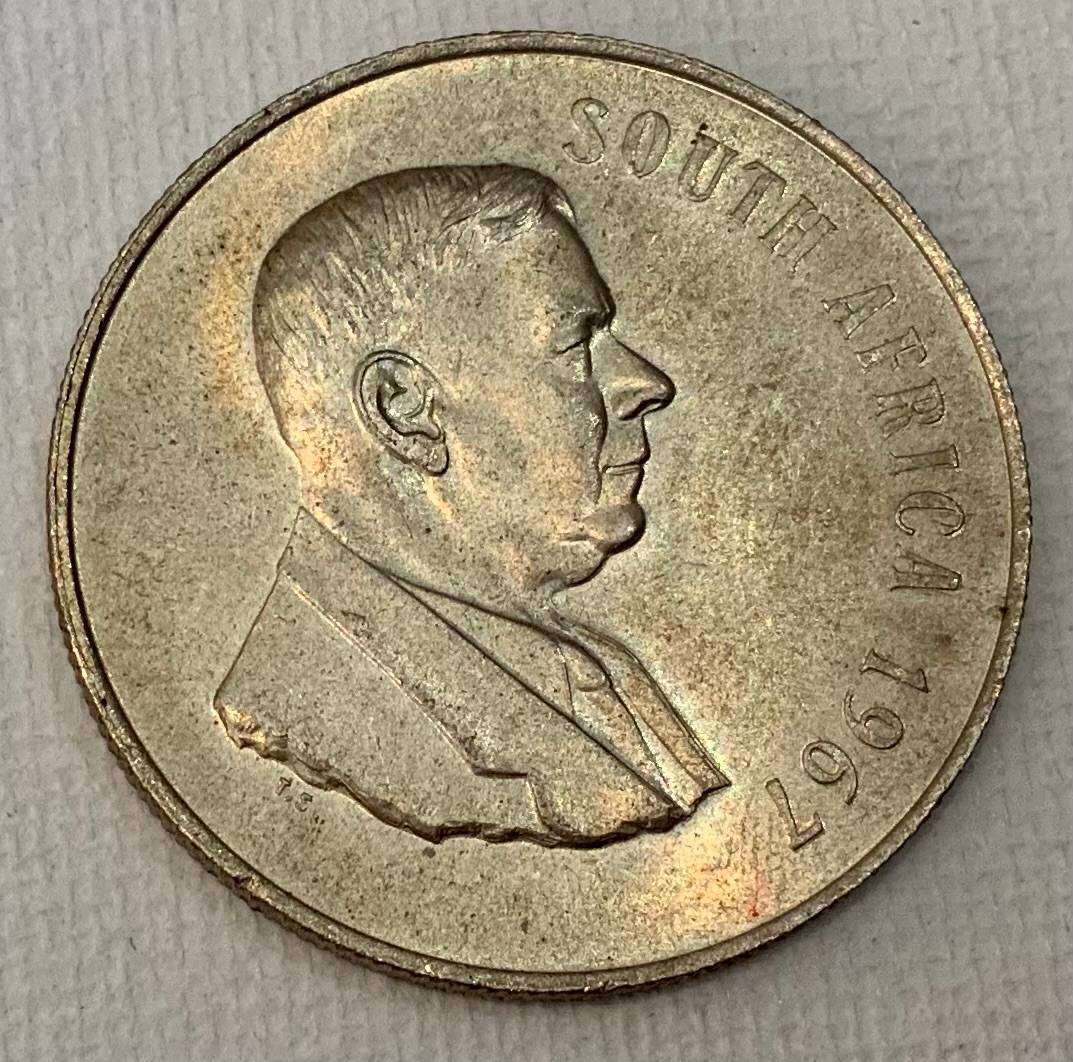1967 South Africa One Rand Coin