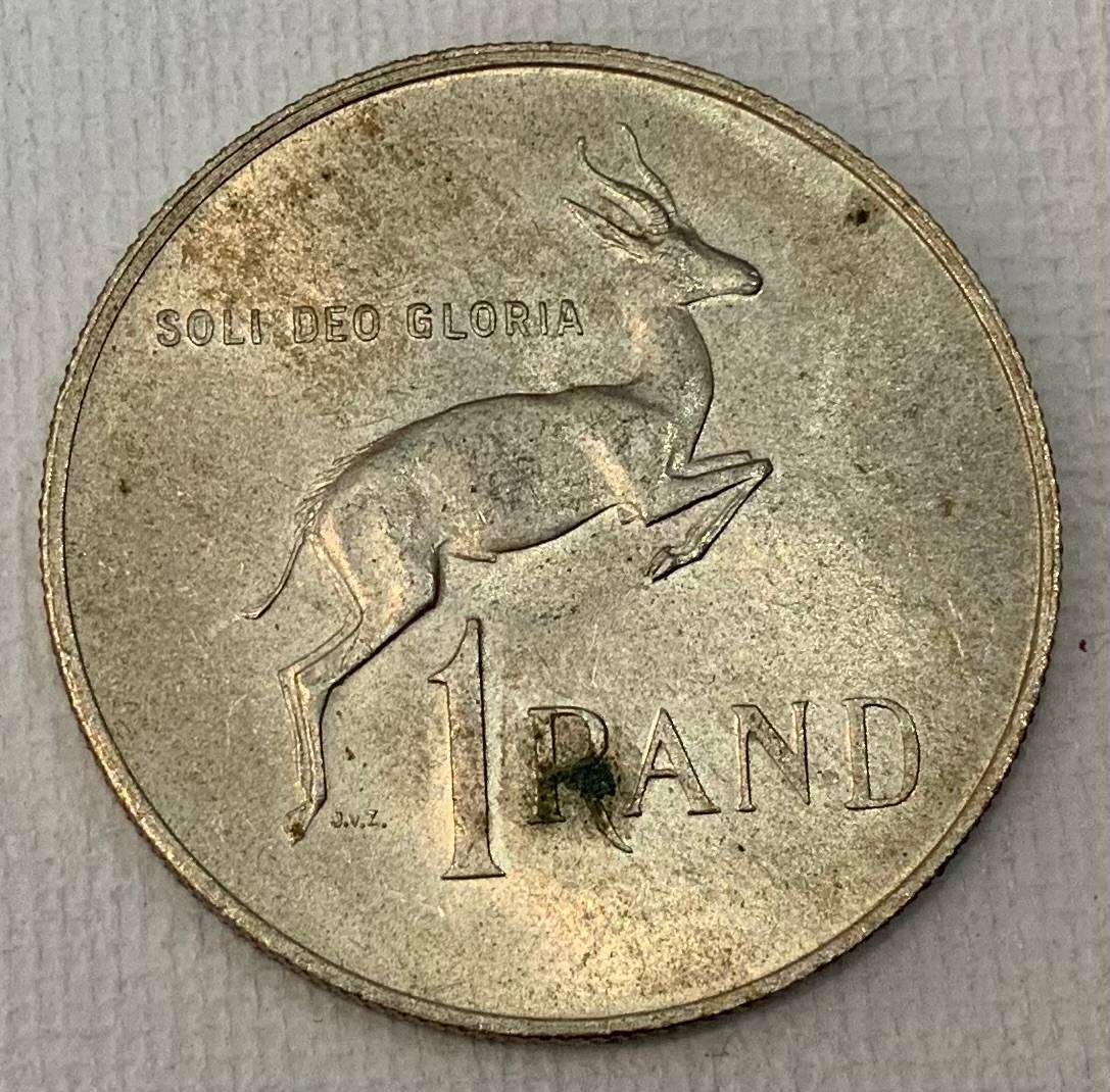 1967 South Africa One Rand Coin