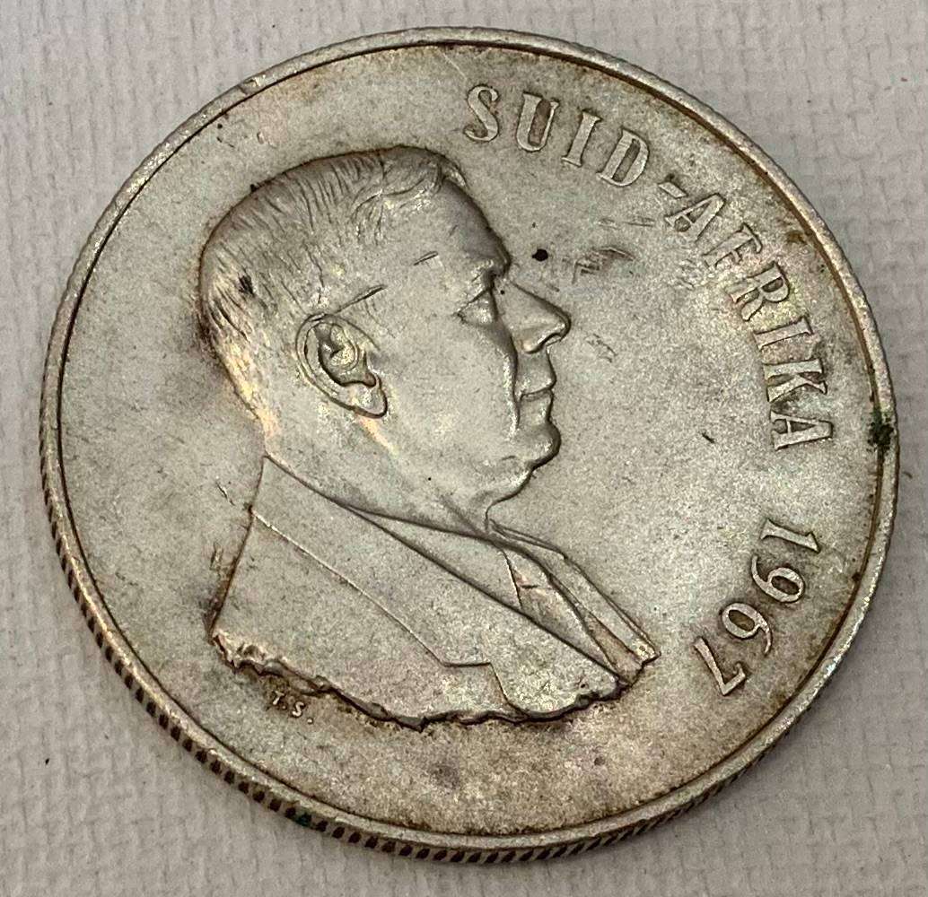 1967 South Africa One Rand Coin