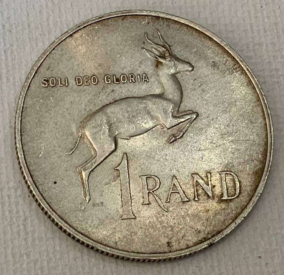 1967 South Africa One Rand Coin