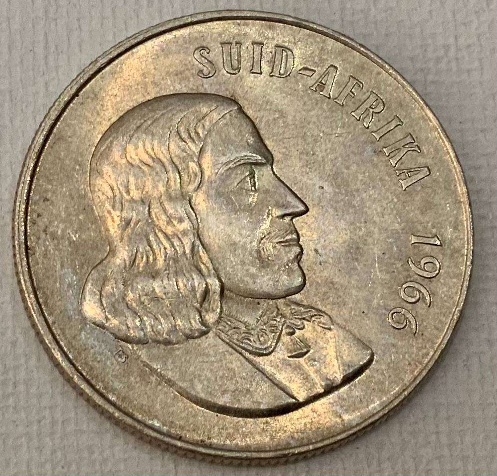1966 A South Africa One Rand Coin