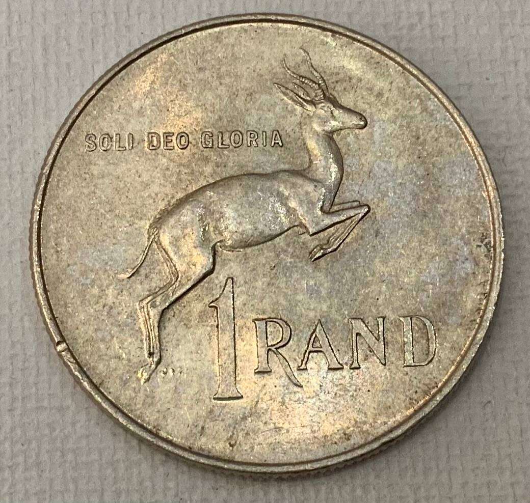 1966 A South Africa One Rand Coin
