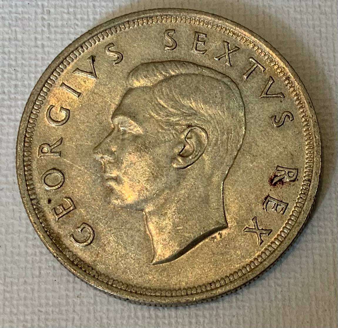 1952 South Africa 5 Shilling Coin