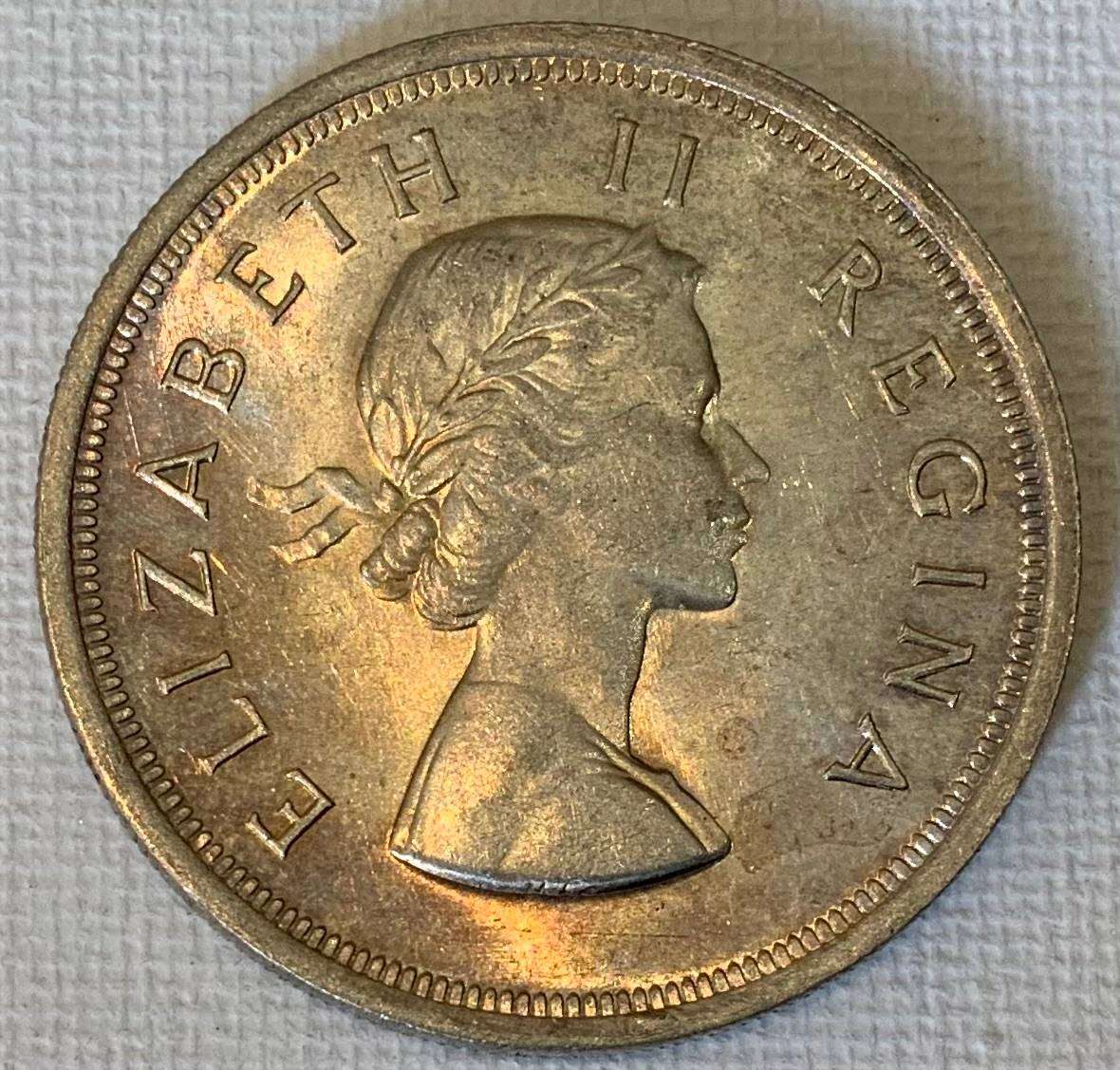 1953 South Africa 5 Shilling Coin