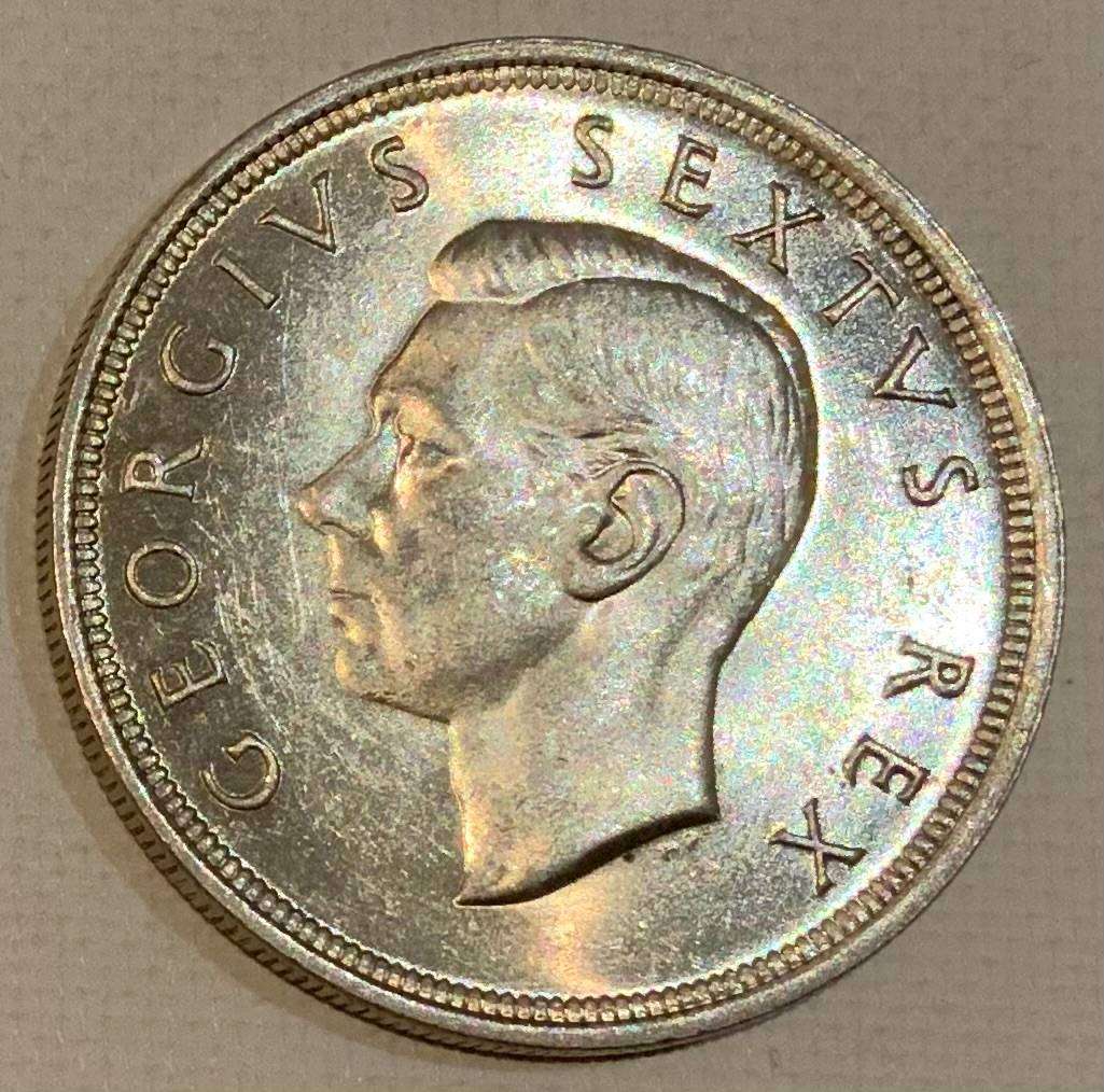 1949 South Africa 5 Shilling Coin
