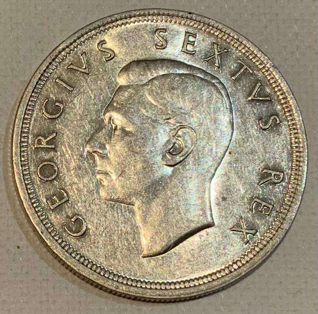 1950 South Africa 5 Shilling Coin