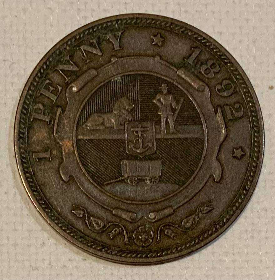 1892 ZAR 1 Penny