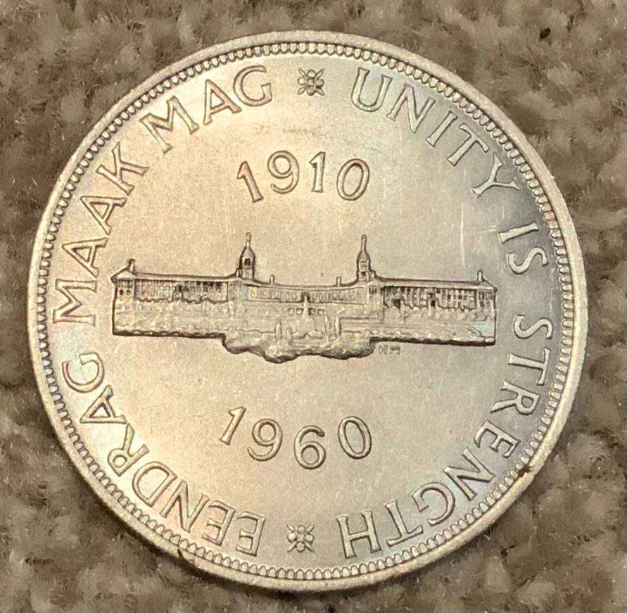 1960 South Africa 5 Shilling Coin
