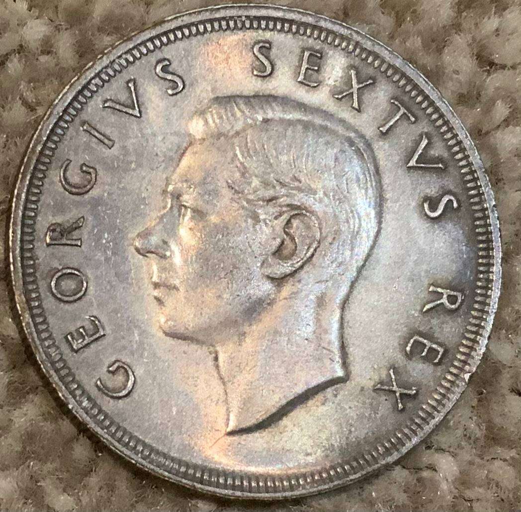 1948 South Africa 5 Shilling Coin