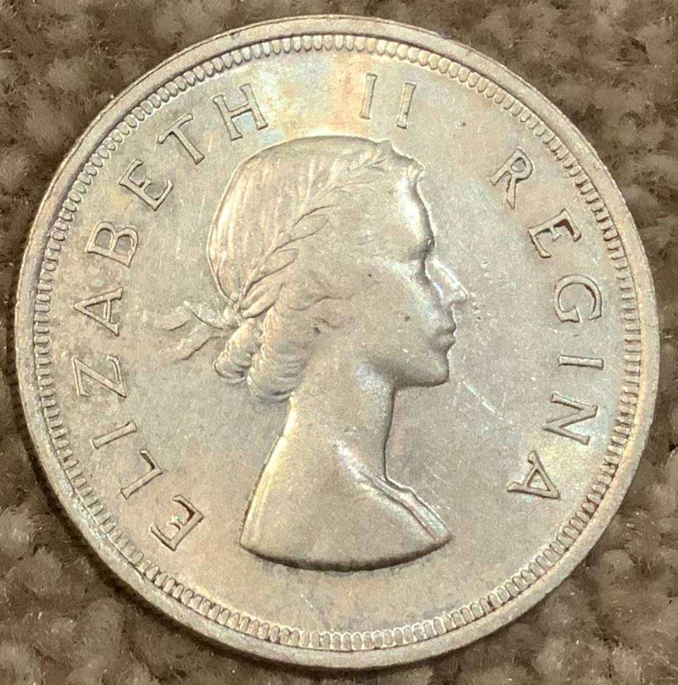 1953 South Africa 5 Shilling Coin