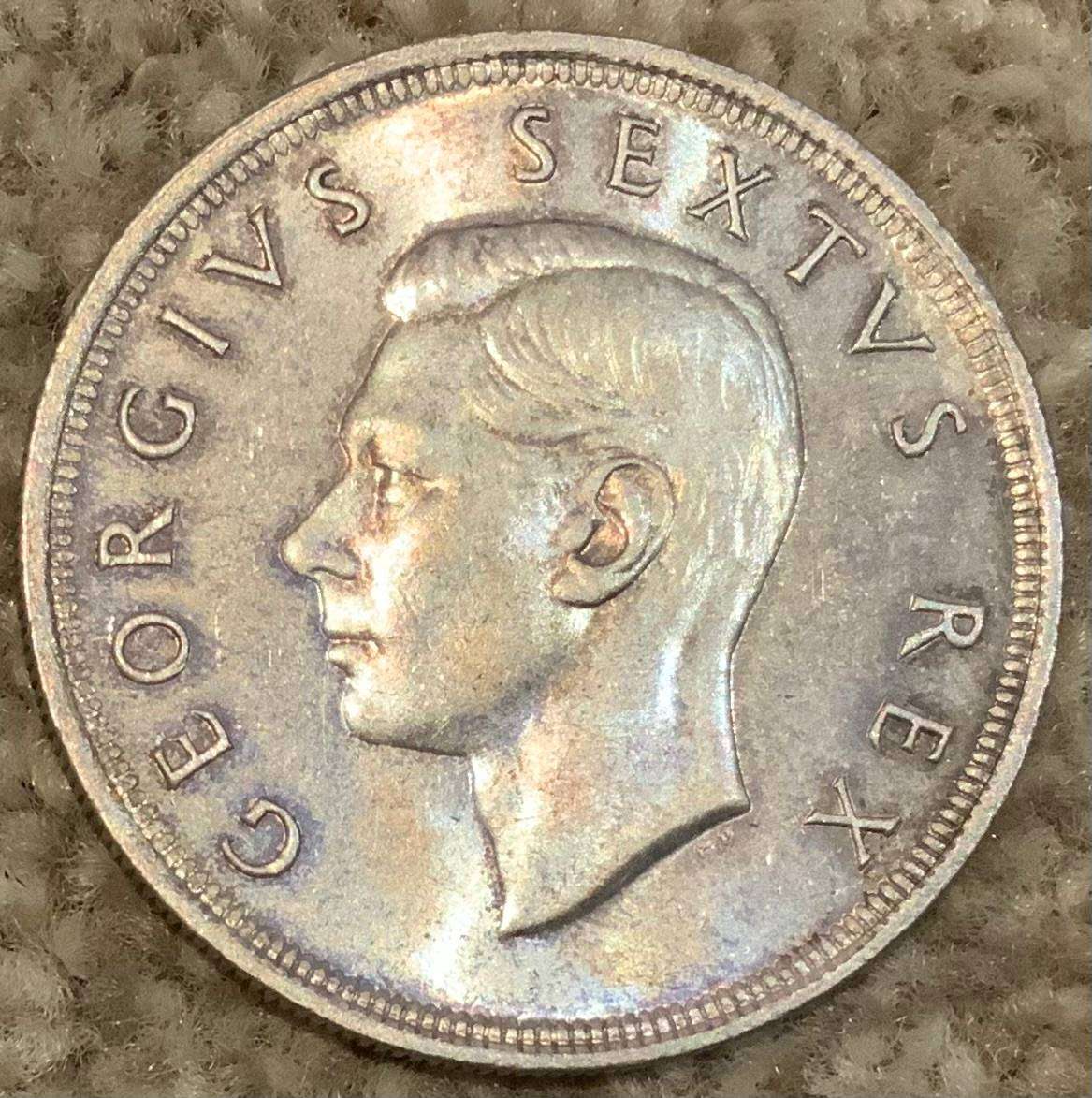 1952 South Africa 5 Shilling Coin