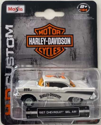 Maisto  1:64 Harley-Davidson Custom 1957 Chevrolet Bel-Air