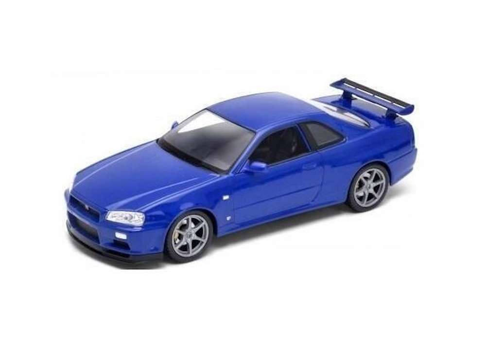 Welly  NEX 1:24 Nissan Skyline GT-R (R34)  Blue