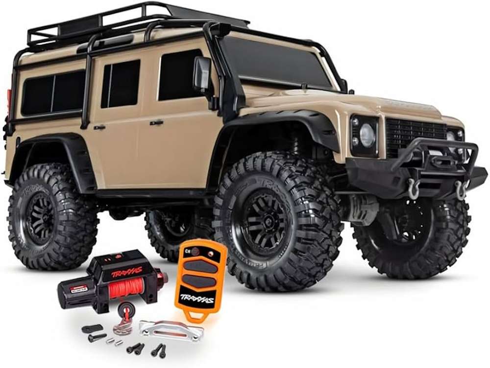 Traxxas  TRX-4 Scale and Trail Crawler w/DEFENDER Body, w/ Factory Installed Pro Scale Remote winch