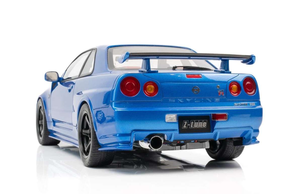 1:12 Nissan GT-R R34 Z-Tune Bayside blue metallic 2005 by OTTO mobile