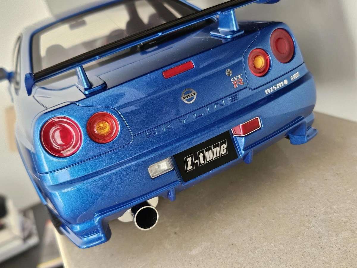 1:12 Nissan GT-R R34 Z-Tune Bayside blue metallic 2005 by OTTO mobile