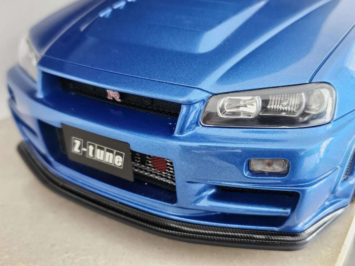1:12 Nissan GT-R R34 Z-Tune Bayside blue metallic 2005 by OTTO mobile
