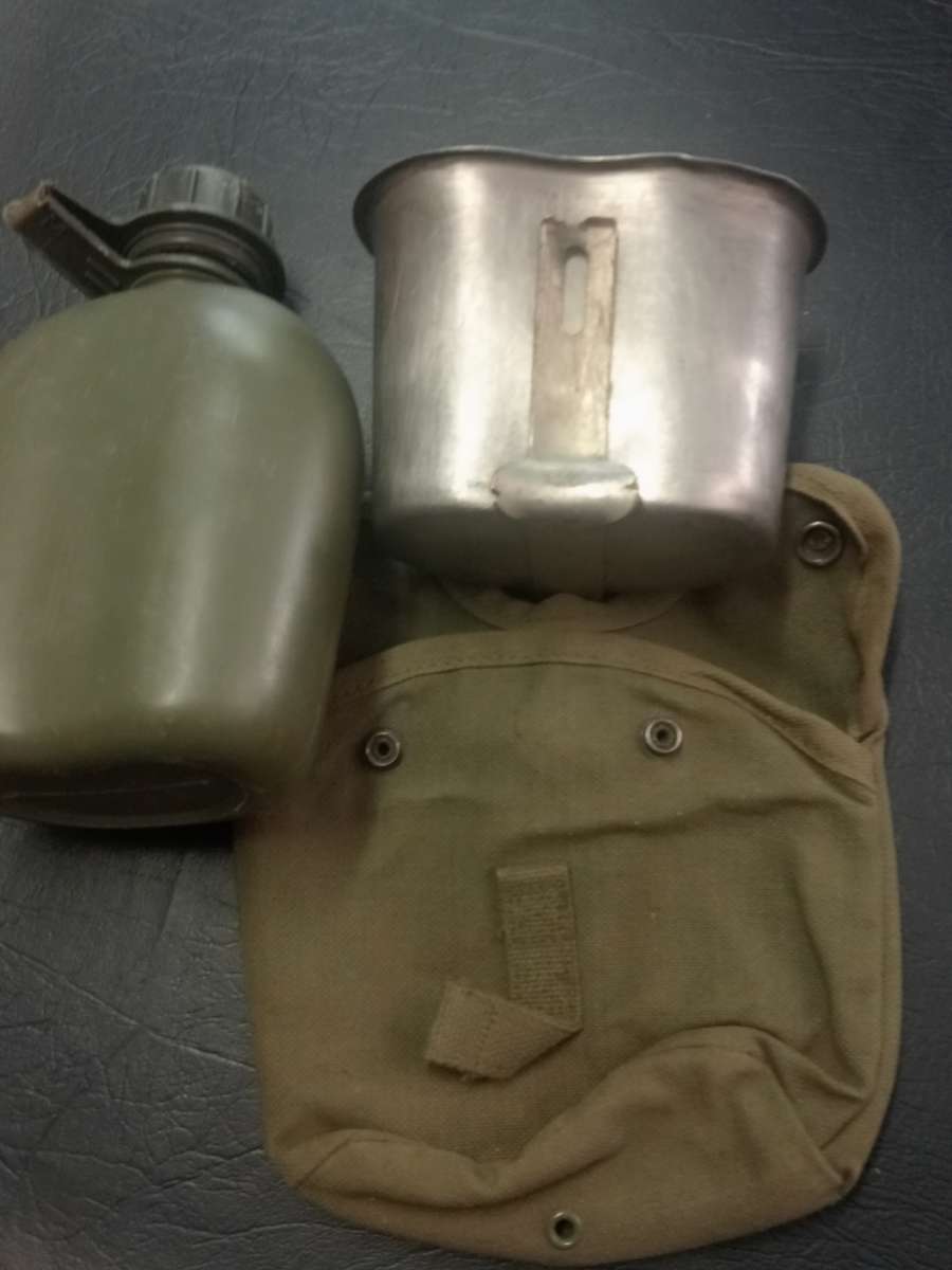 SADF - Border war issue - Complete water bottle, fire bucket, canvass pouch