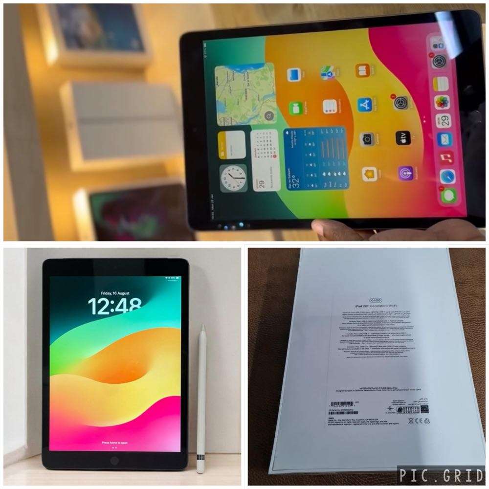 iPad 9th gen 64GB WiFi with box and charger