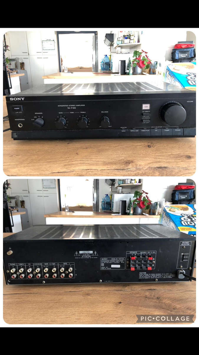 Sony integrated stereo amplifier TA F100