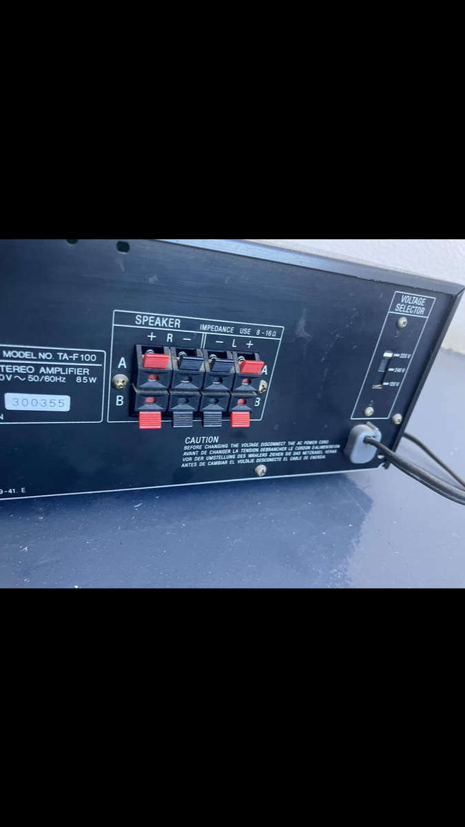 Sony integrated stereo amplifier TA F100