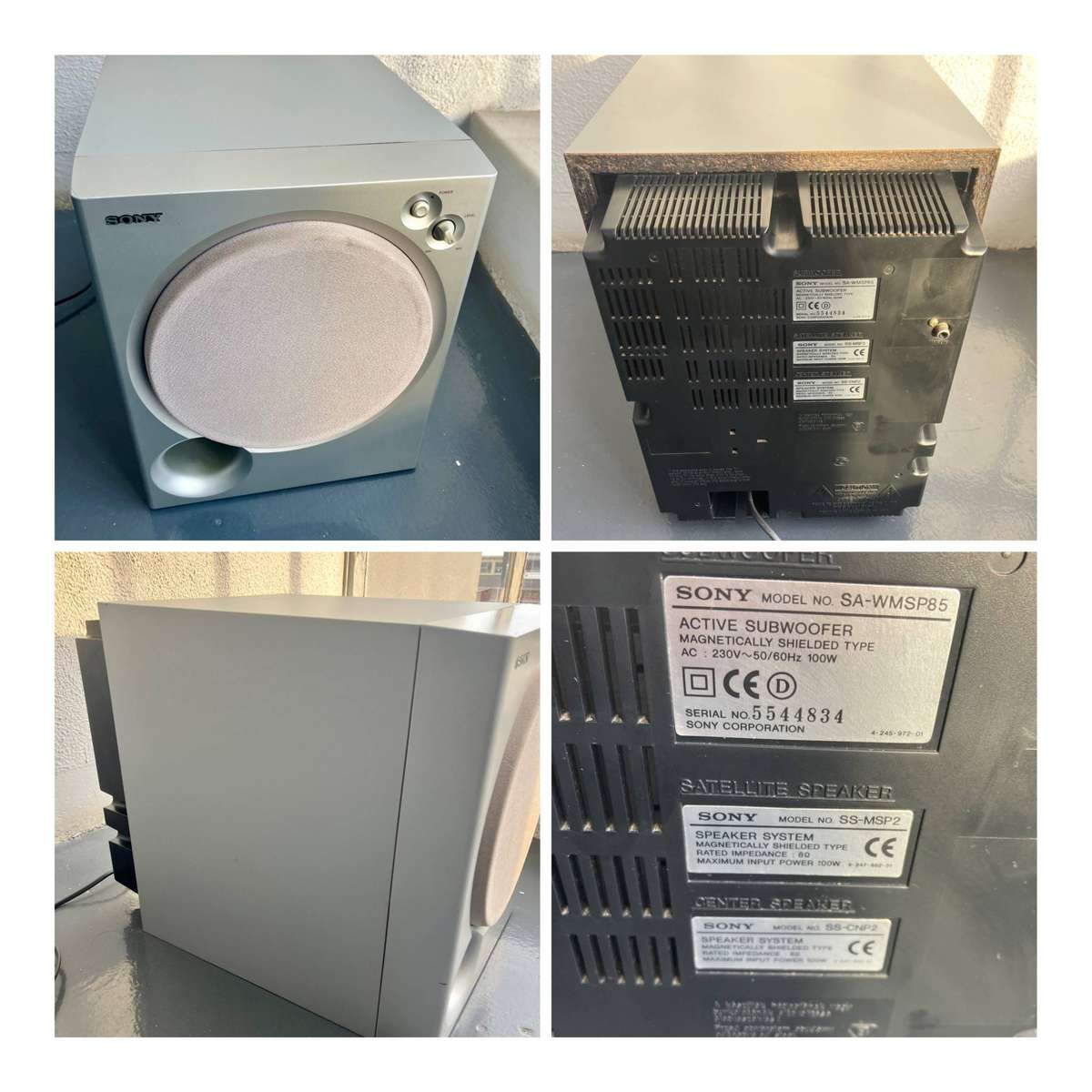 Sony Active Subwoofer - Not Powering On (For Parts/Repair)