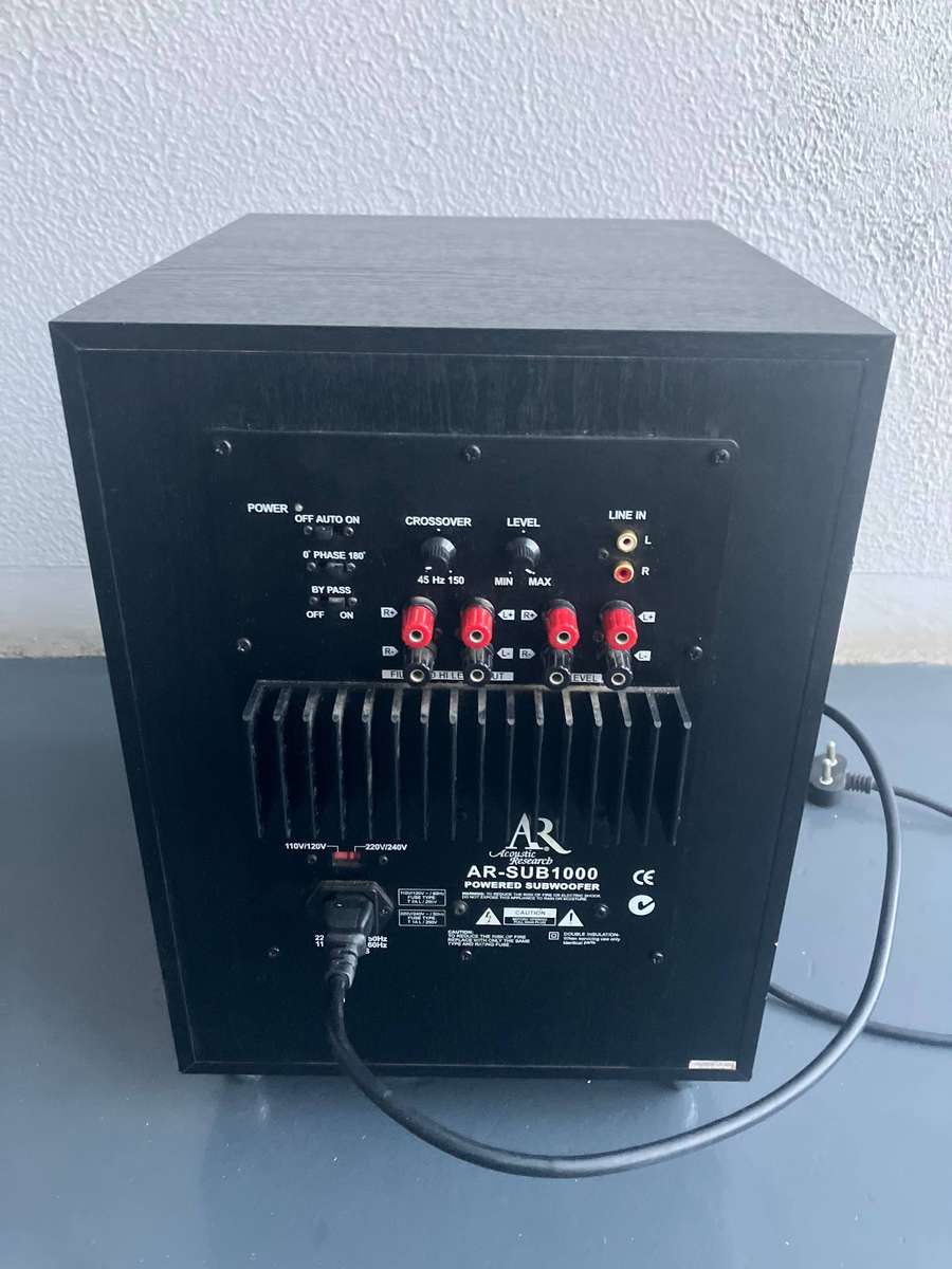 Acoustic Research AR SUB 1000 Active Subwoofer - Deep Bass