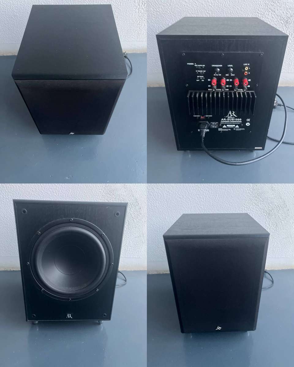 Acoustic Research AR SUB 1000 Active Subwoofer - Deep Bass
