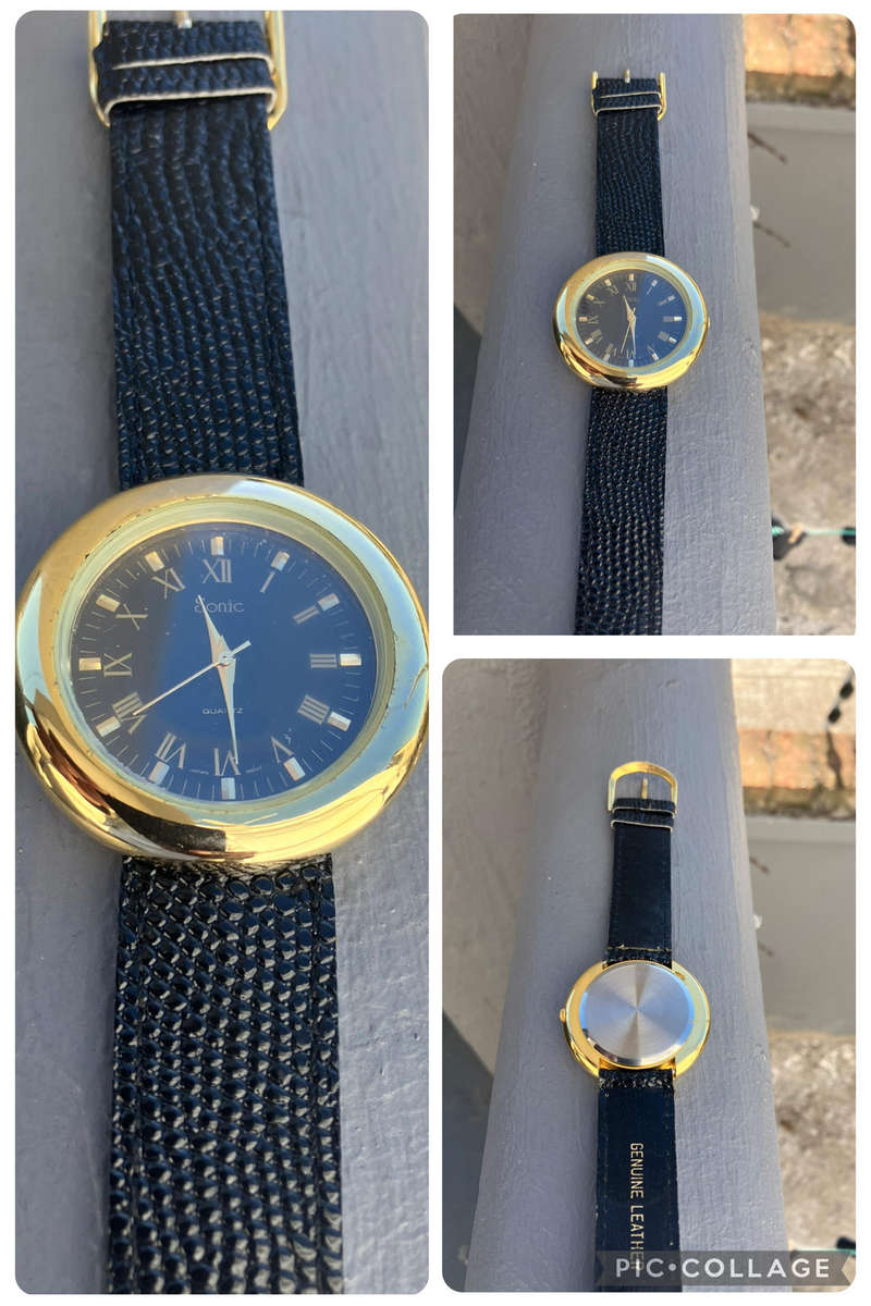 Vintage sonic gold plated watch