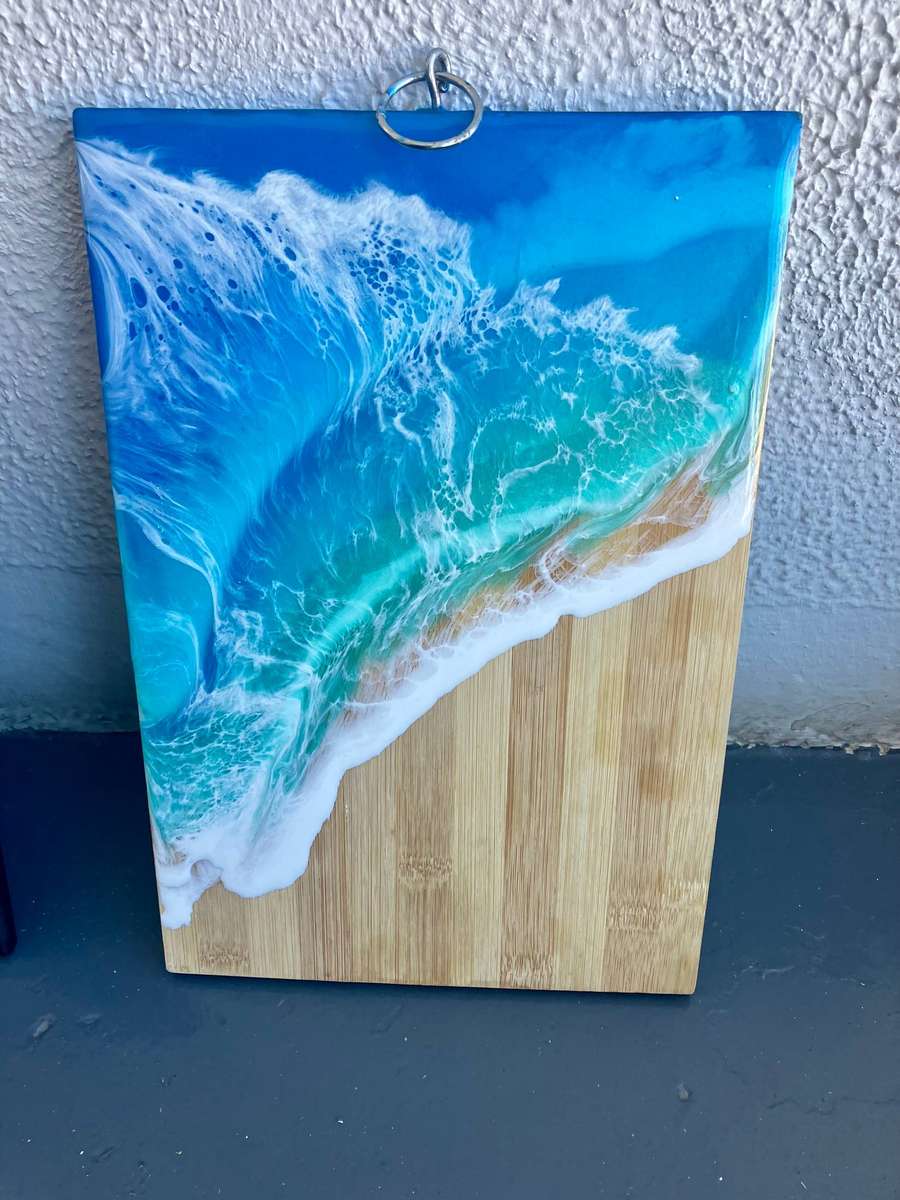 Ocean resin art bundle - 2 unique pieces