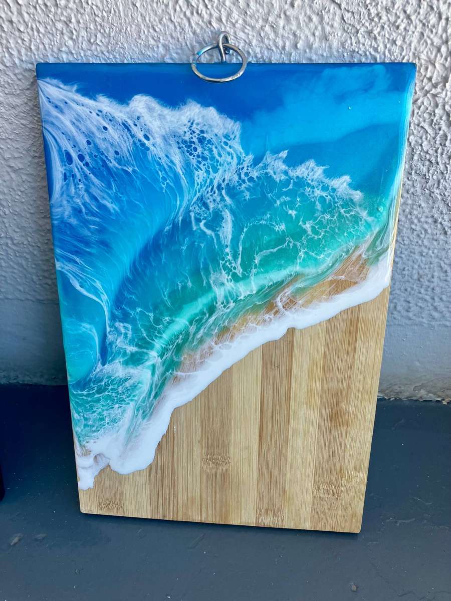 Ocean resin art bundle - 2 unique pieces