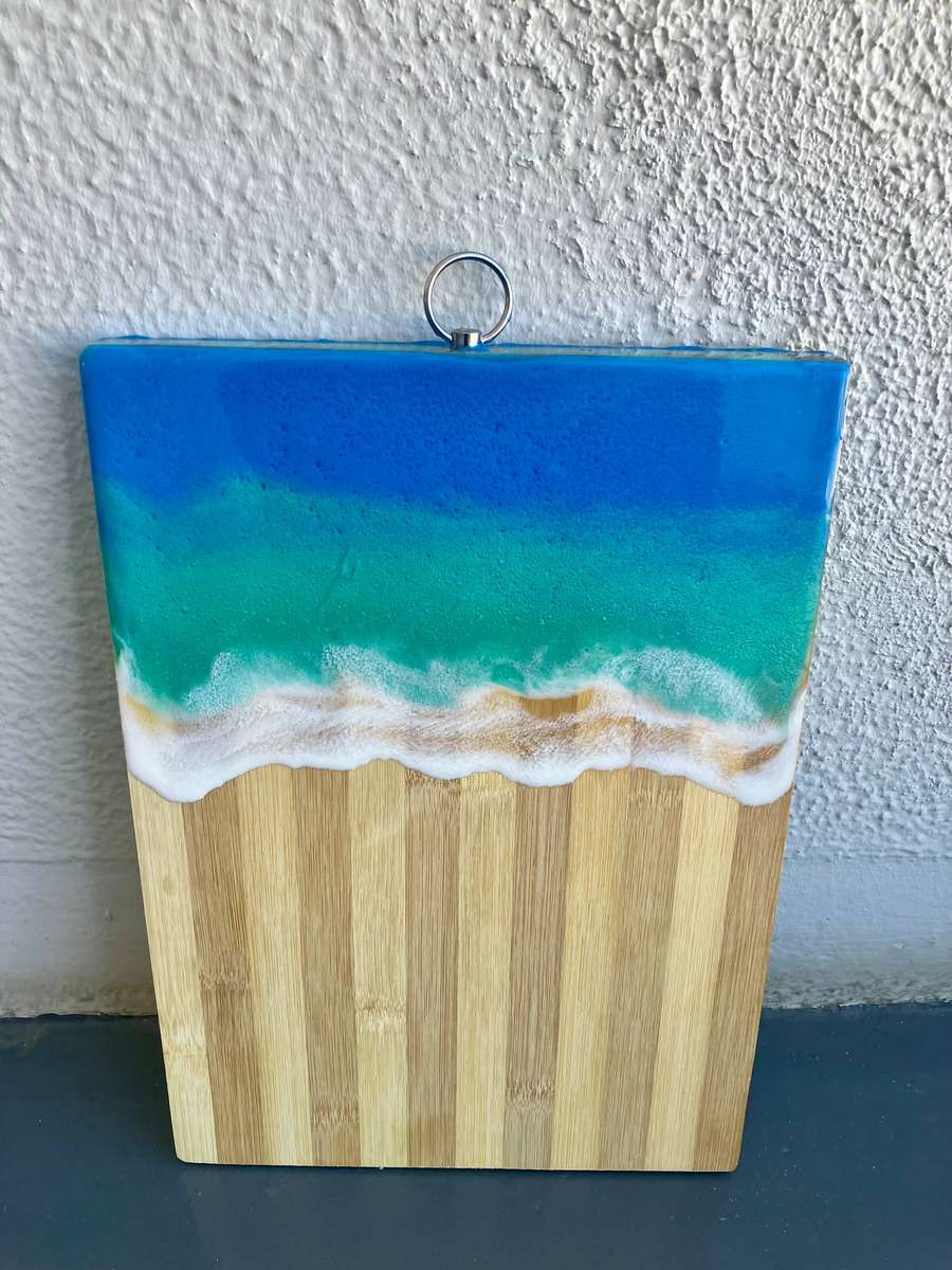 Ocean resin art bundle - 2 unique pieces