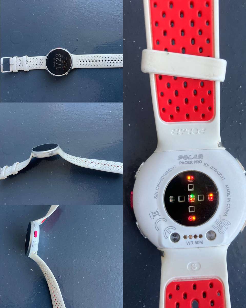 Polar Pacer Pro Snow White - GPS Running Watch read description