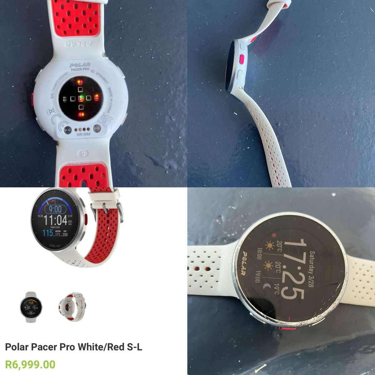 Polar Pacer Pro Snow White - GPS Running Watch read description
