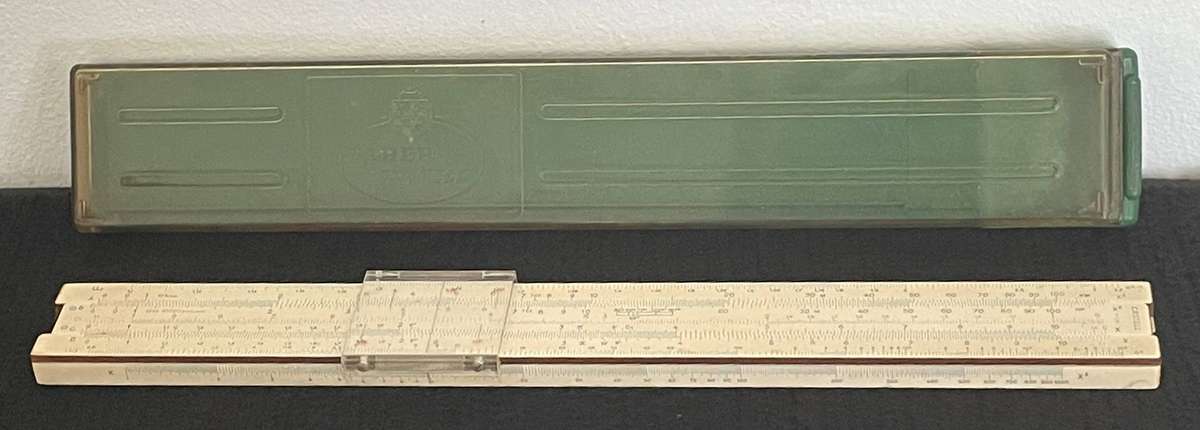 VINTAGE SLIDE RULER - FABER CASTELL ELECTRO 1/98 MADE IN GERMANY